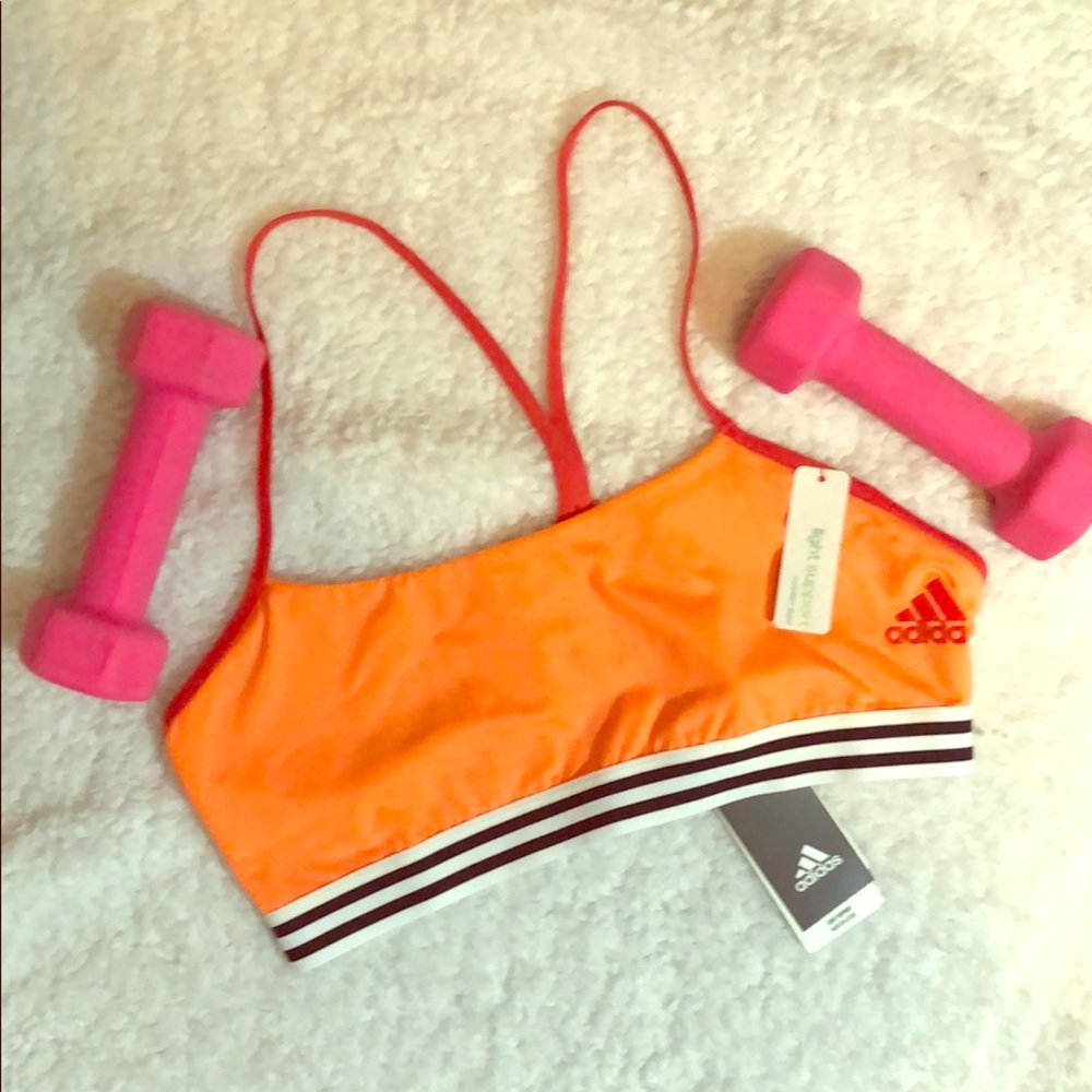 Adidas Strappy crossback sports bra Sz M